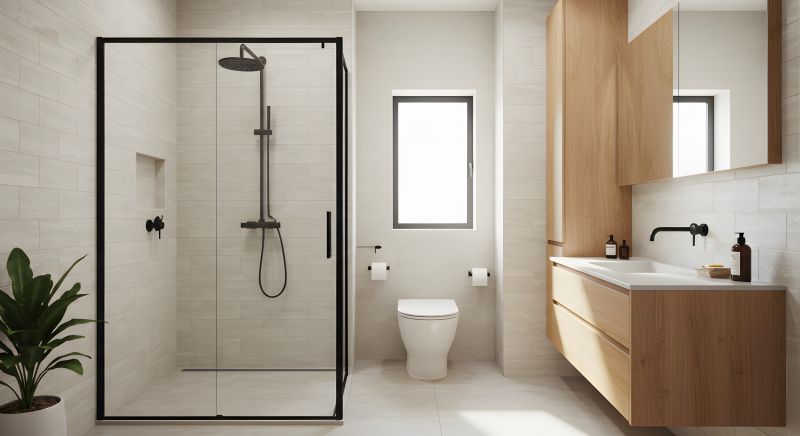 Contemporary Bathroom with Matte Finishes